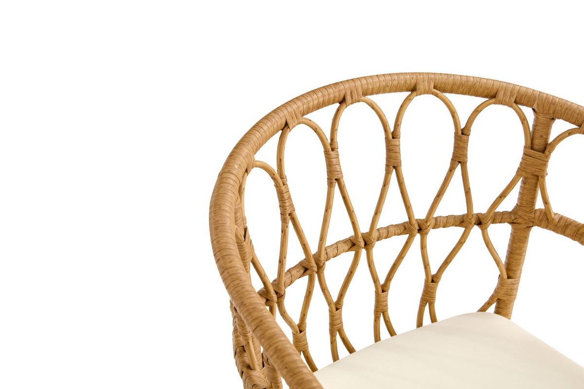 Outdoor Bamboo Dining Set (5 pcs)