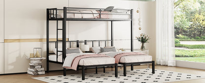 Triple Bunk Bed Black