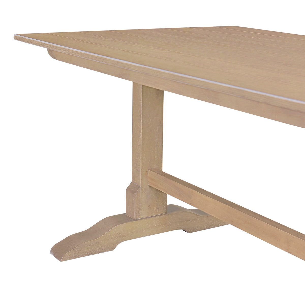 Retro Dining Set (3 pcs) – Natural Wood