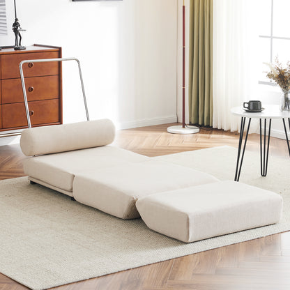 Foldable Sofa Bed Chair Cream