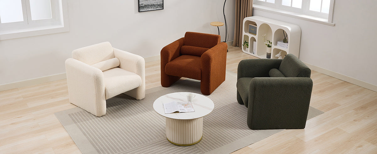 Sheepskin Armchair in Seaweed Green