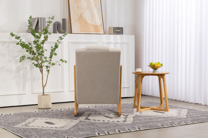 Upholstered Rocking Chair Beige