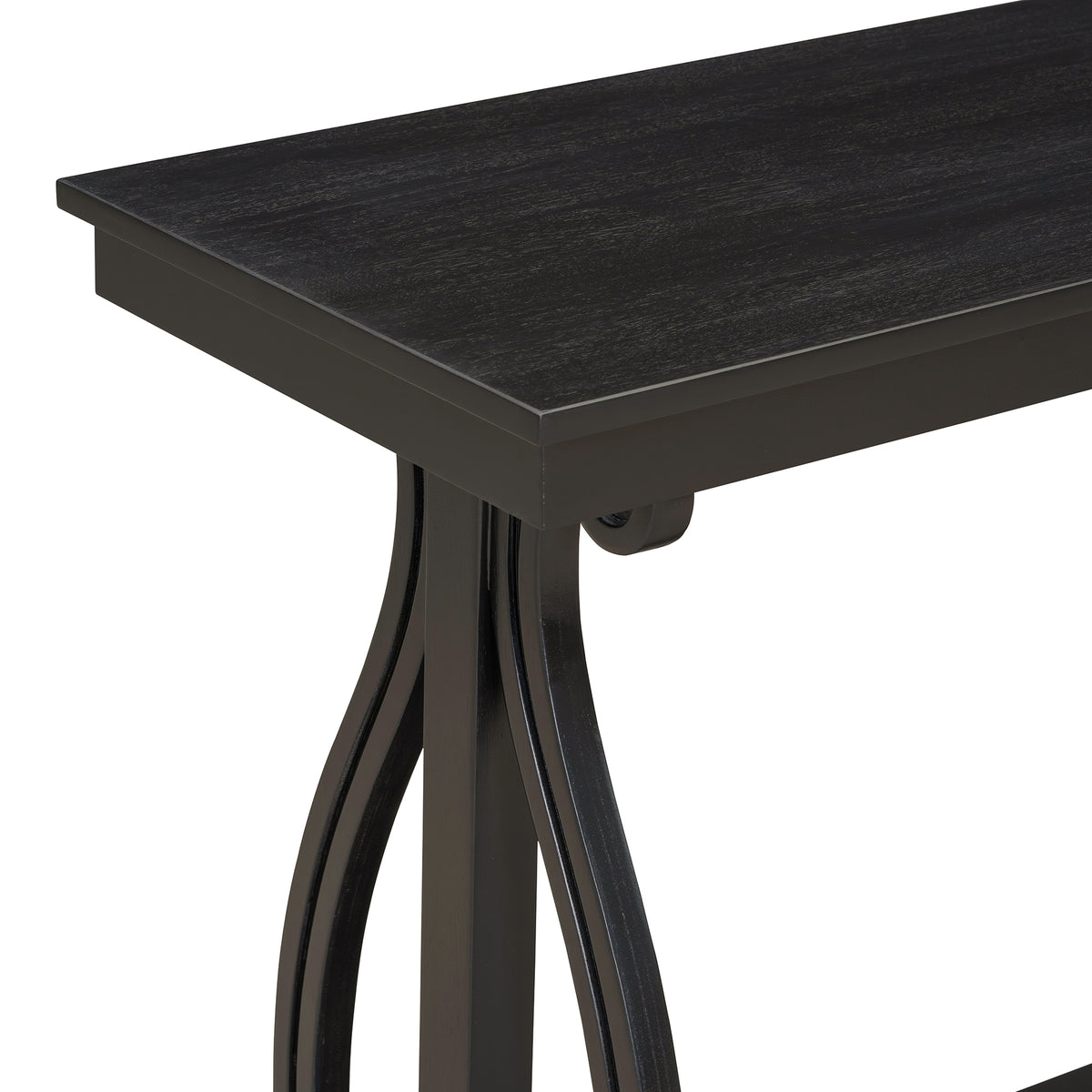 Rustic Console Table Black