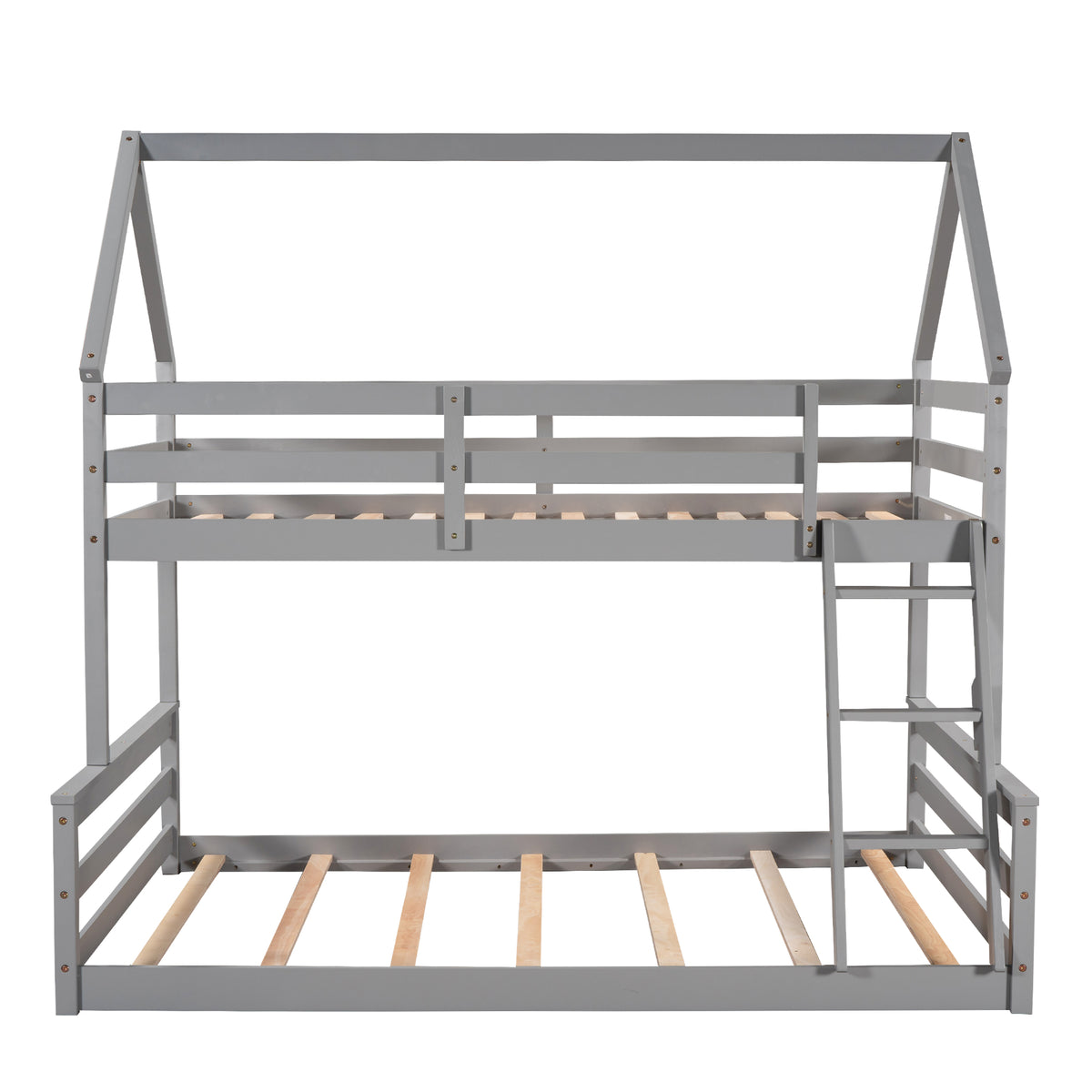 Full Bunk Bed Gray