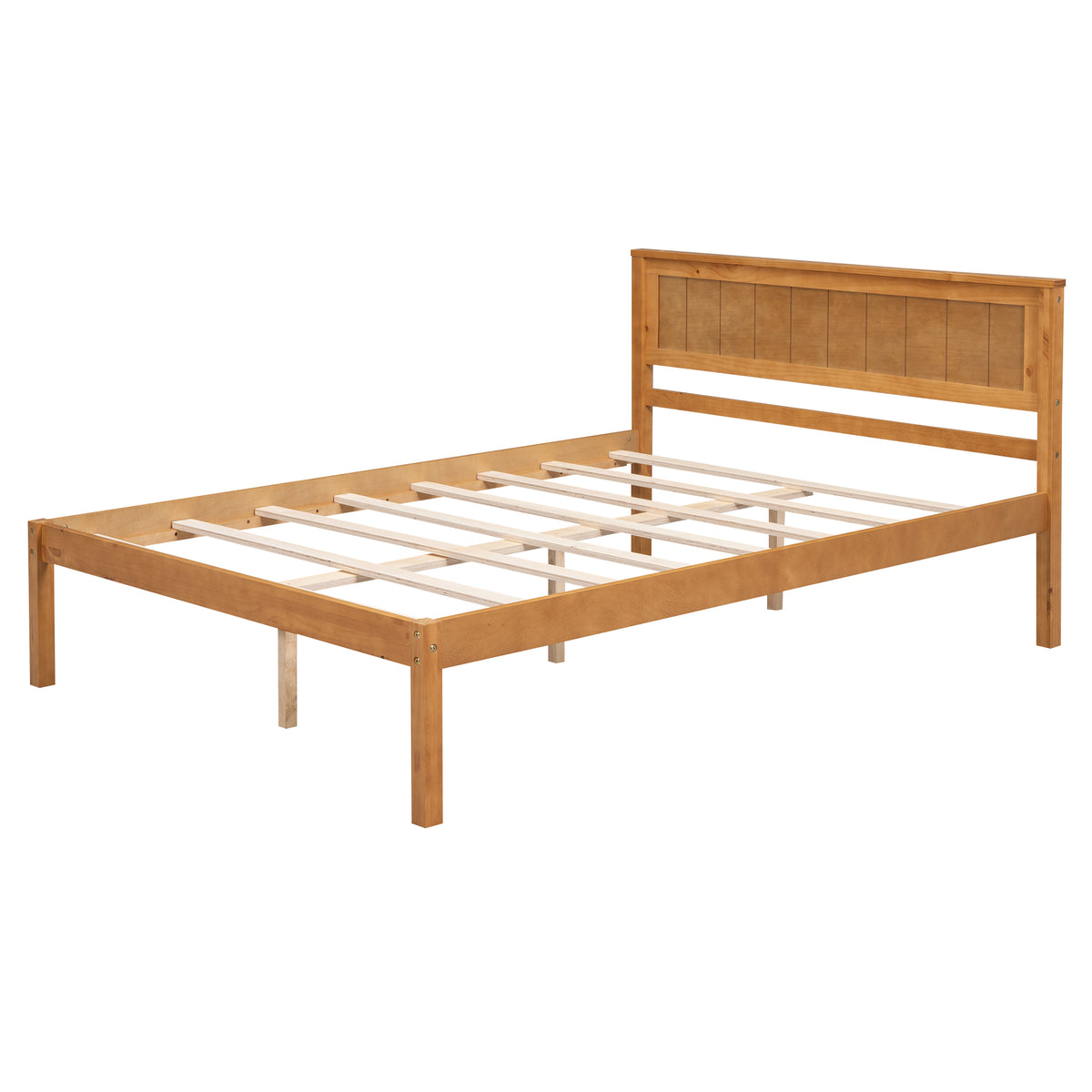 Platform Bed Frame Full Oak