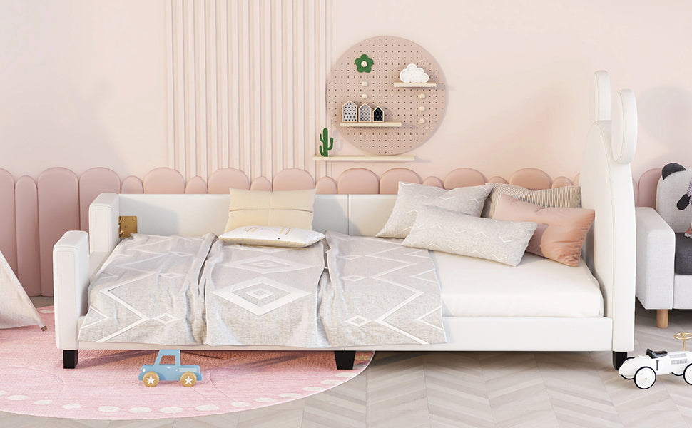 Twin Upholstered Daybed White
