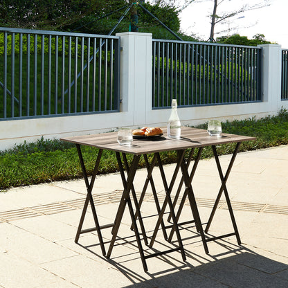Folding Dining Tray Table Set (4 pcs)