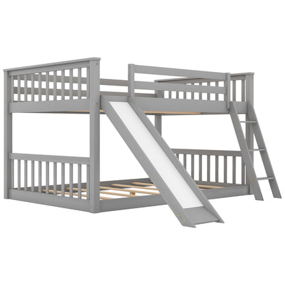 Full Bunk Bed Gray
