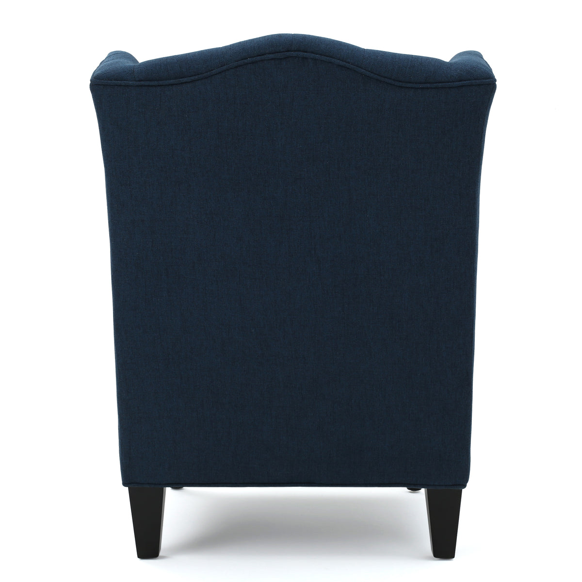 Upholstered Wingback Accent Chair Linen Beige
