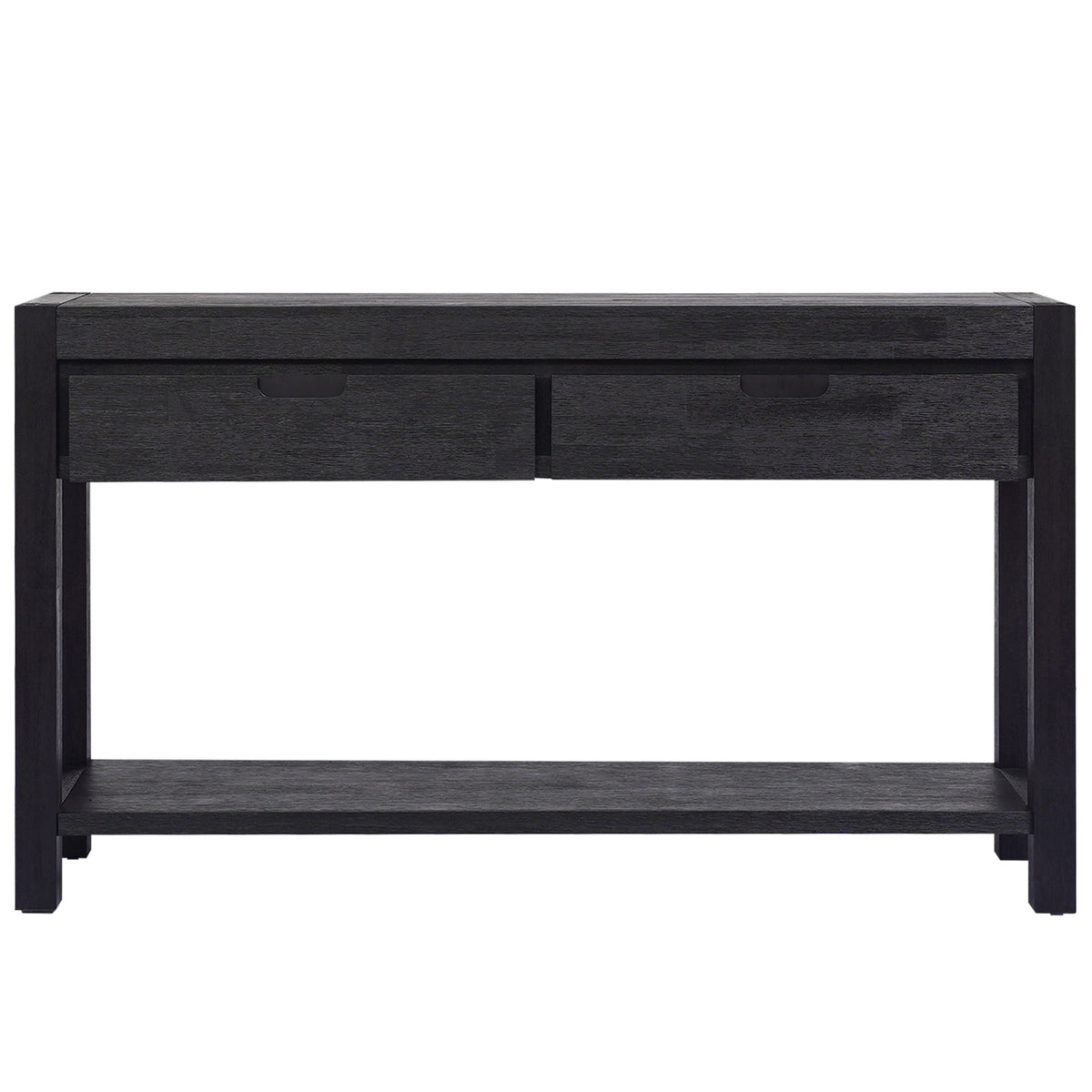U-Style Entryway Console Table – 2 Drawers