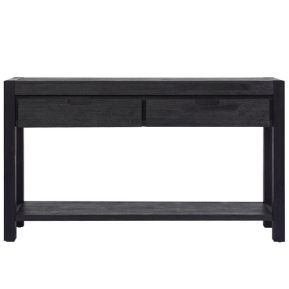 U-Style Entryway Console Table – 2 Drawers