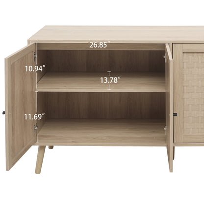 4-Door Accent Sideboard with Adjustable Shelves