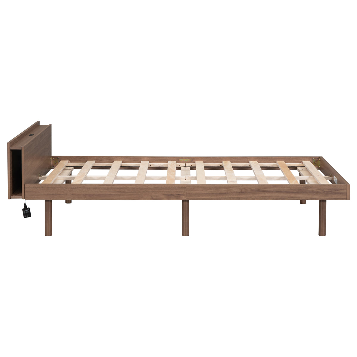 Modern Twin Platform Bed with USB Ports