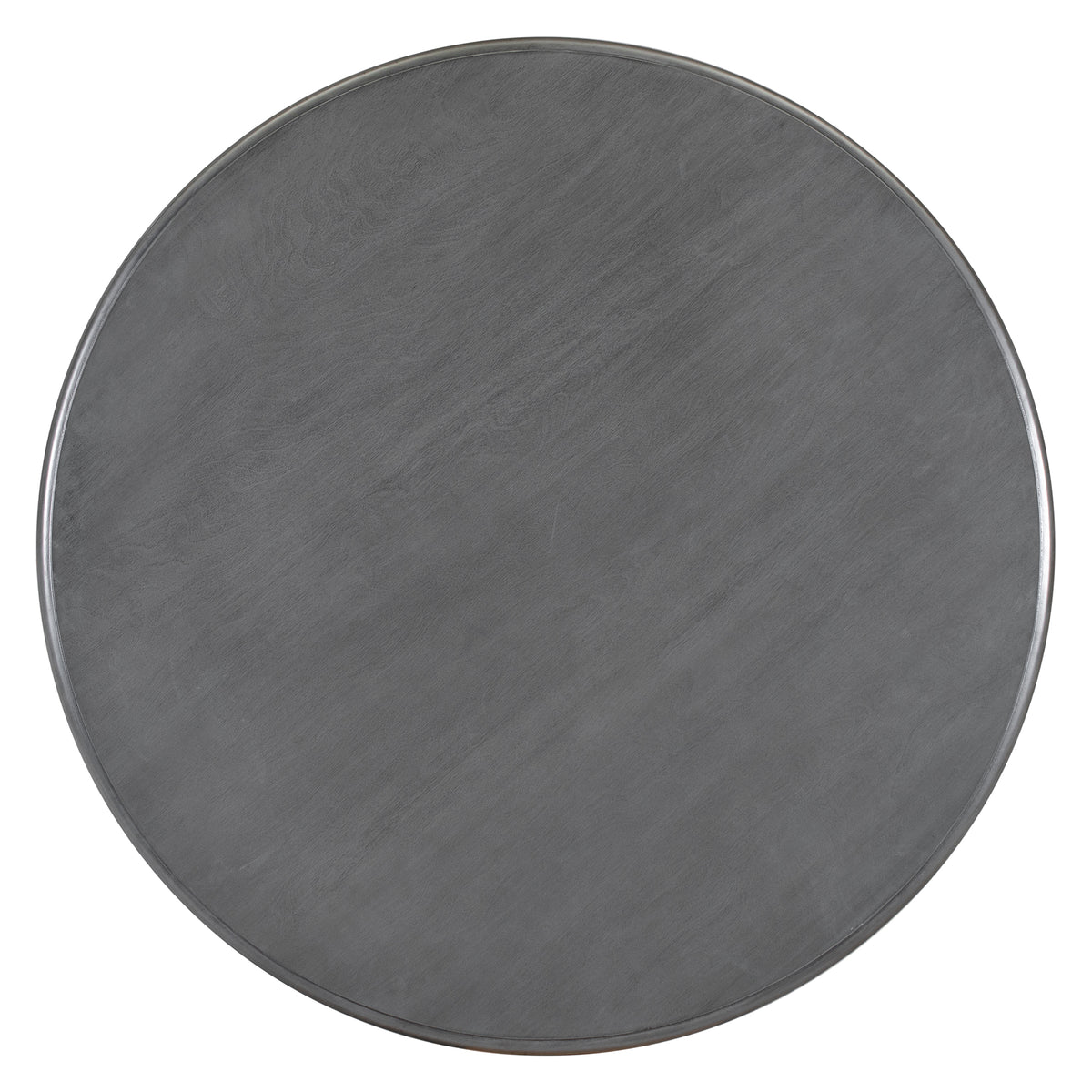 Dark Gray 5-Piece Round Dining Set – Solid Wood Table with Upholstered Chairs