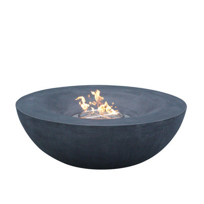 42-Inch Concrete Fire Pit Dark Gray