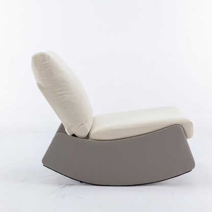 Modern Recliner Chair with Footrest Gray
