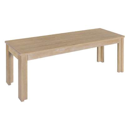 Retro Dining Set (3 pcs) – Natural Wood