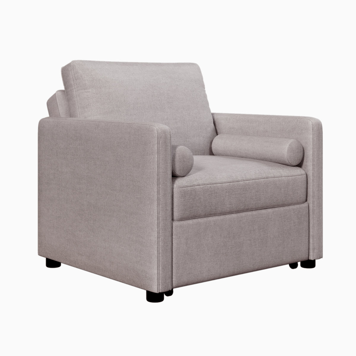 3-in-1 Sleeper Chair Bed Linen Tan