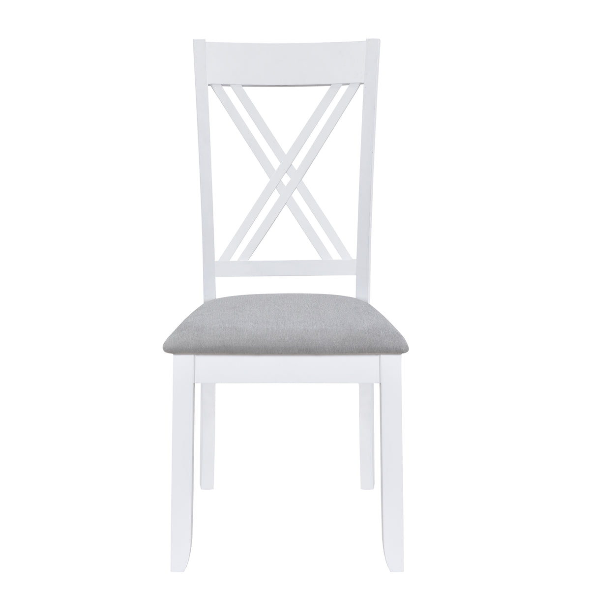 Rustic 5-Piece Dining Set with X-Back Chairs