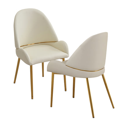 PU Dining Chairs Beige
