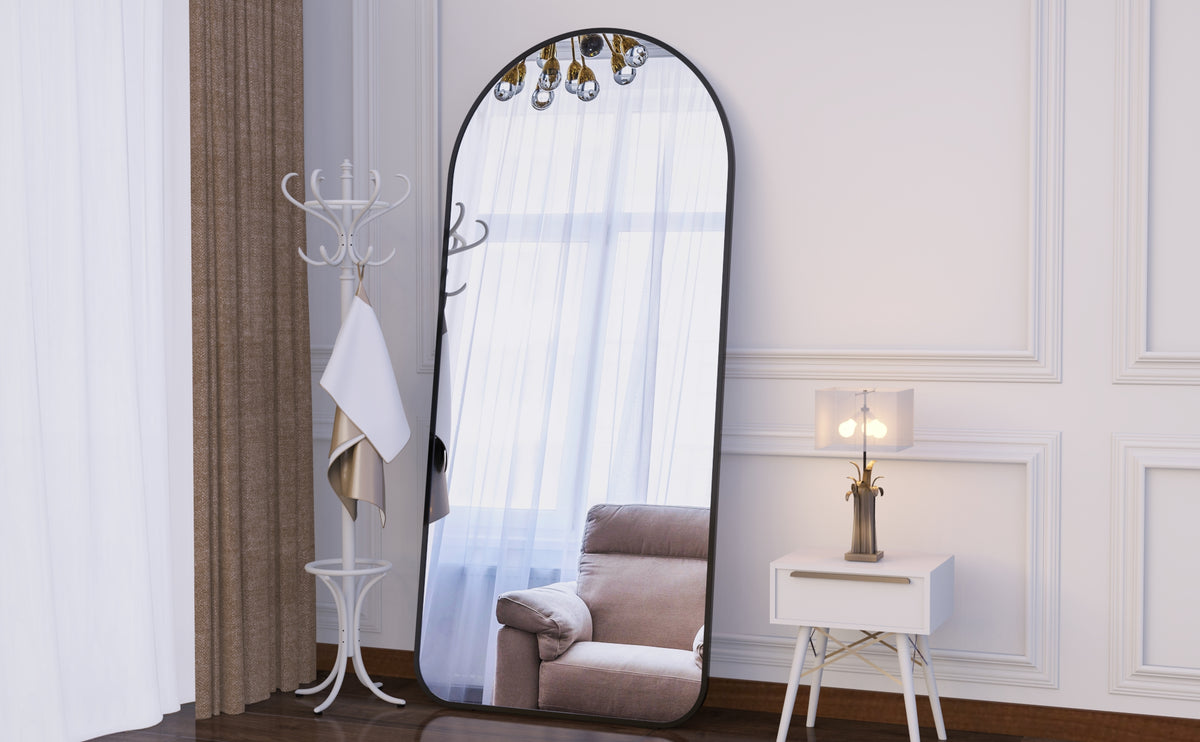 Oversized Full Body Mirror Black