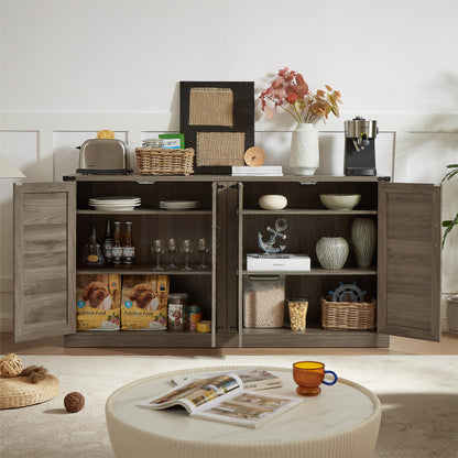 Slate Gray 4-Door Sideboard