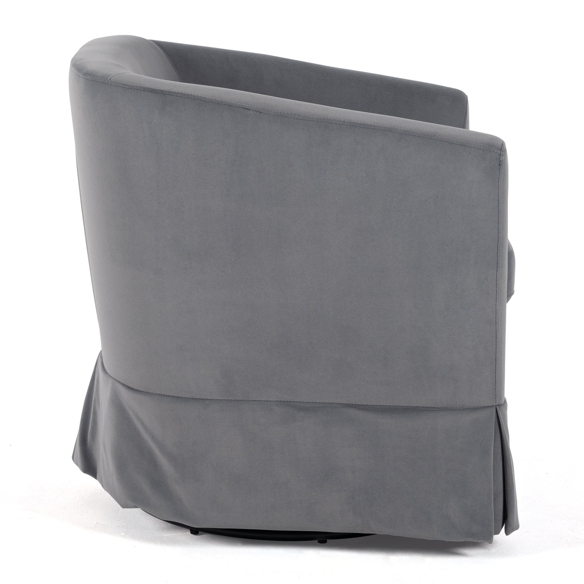 Wide Swivel Lounge Chair – Gray