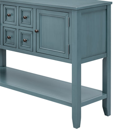 Cambridge Retro Console Desk – 4 Drawers