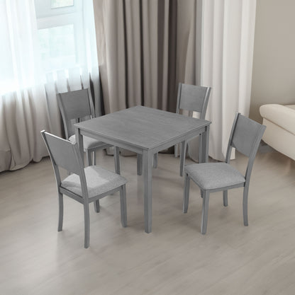 5-Piece Dining Set Gray