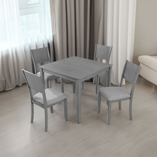 5-Piece Dining Set Gray