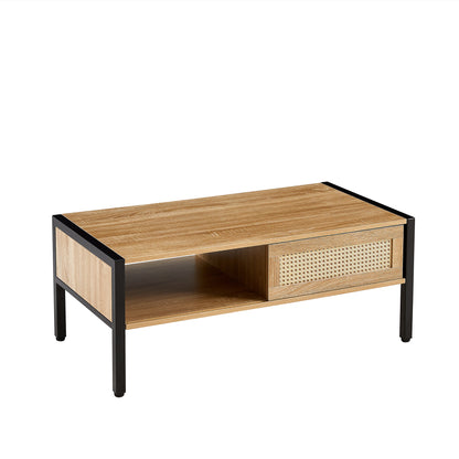 Rattan Coffee Table – Modern Natural Weave