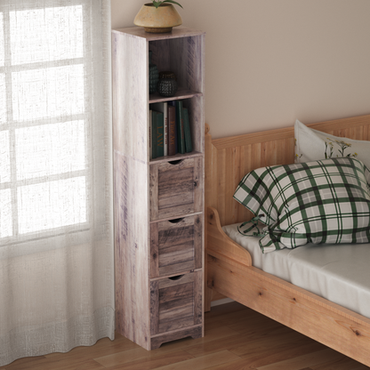 Slim Bathroom Storage Cabinet – Gray