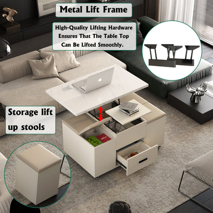 Modern Lift-Top Coffee Table – Expandable Design