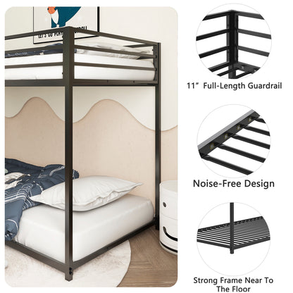 Adam Twin Bunk Bed Black