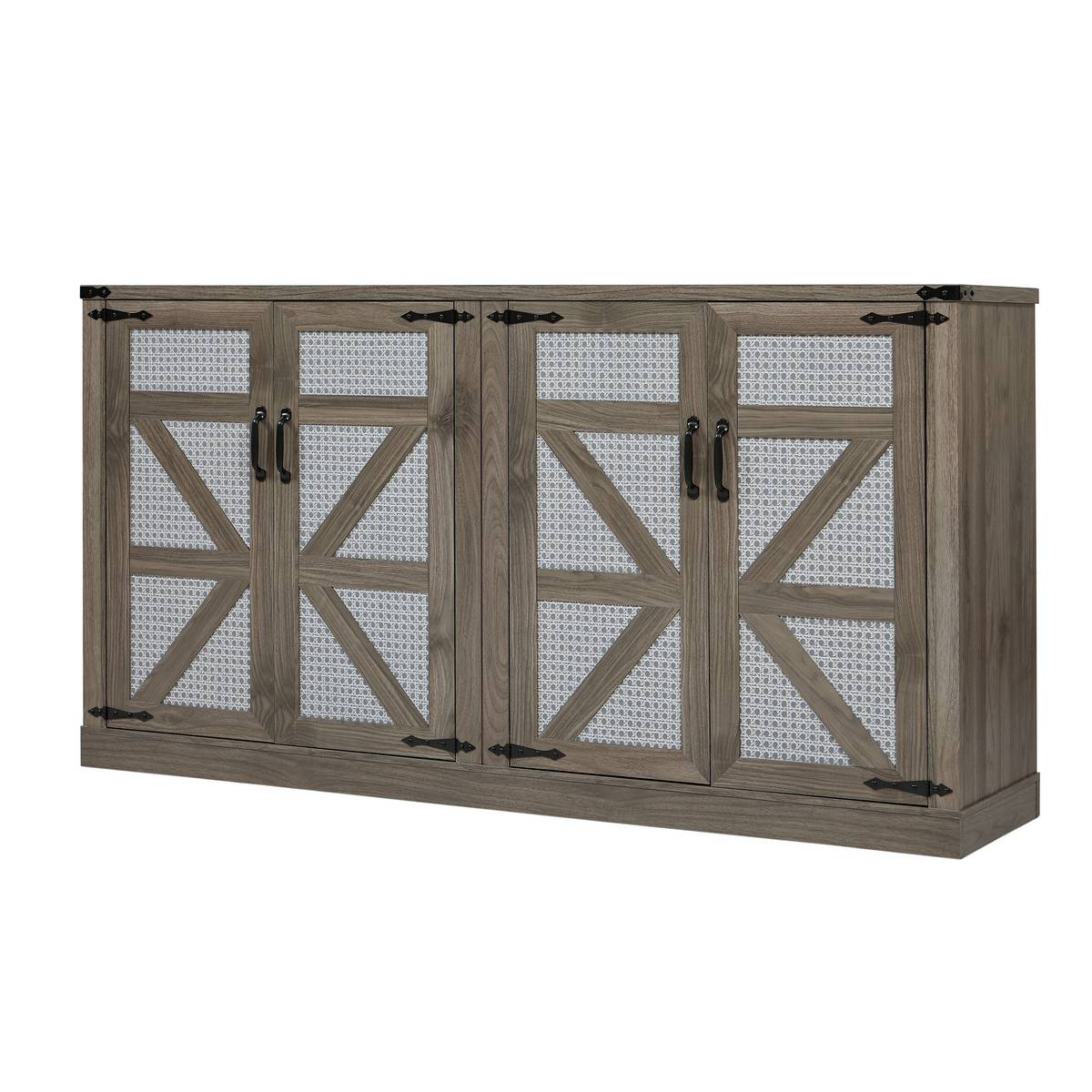 Slate Gray 4-Door Sideboard