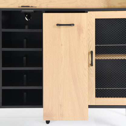 Buffet Storage Cabinet with Wine Rack