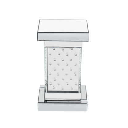 Crystal LED Side Table White