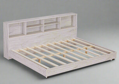 Full Daybed Frame with Bookcases Oak