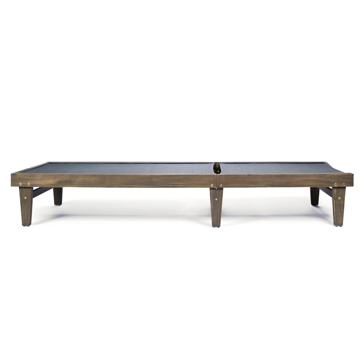 Summerland Outdoor Mesh Chaise Lounge – Dark Grey
