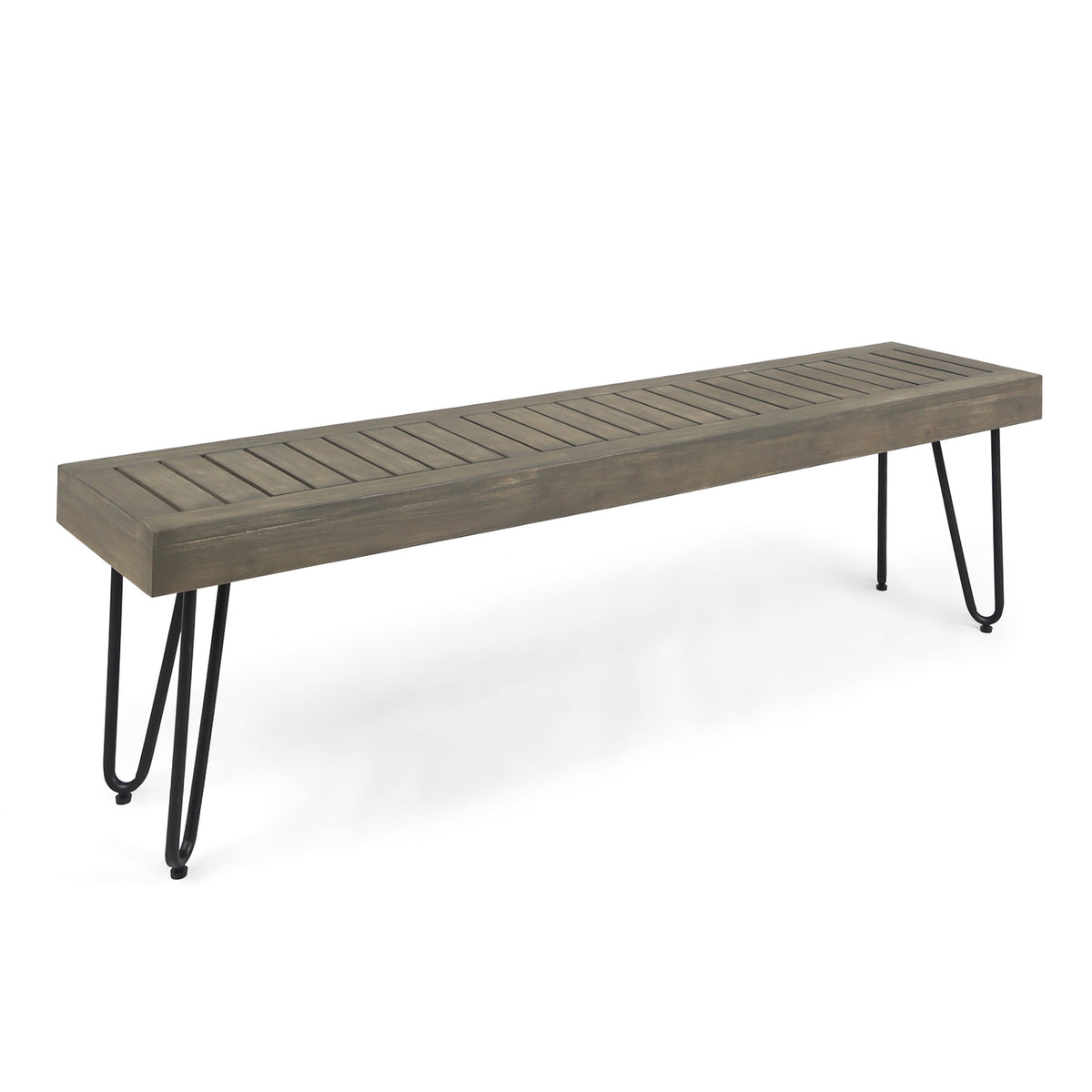 Jane Industrial Wood & Metal Bench