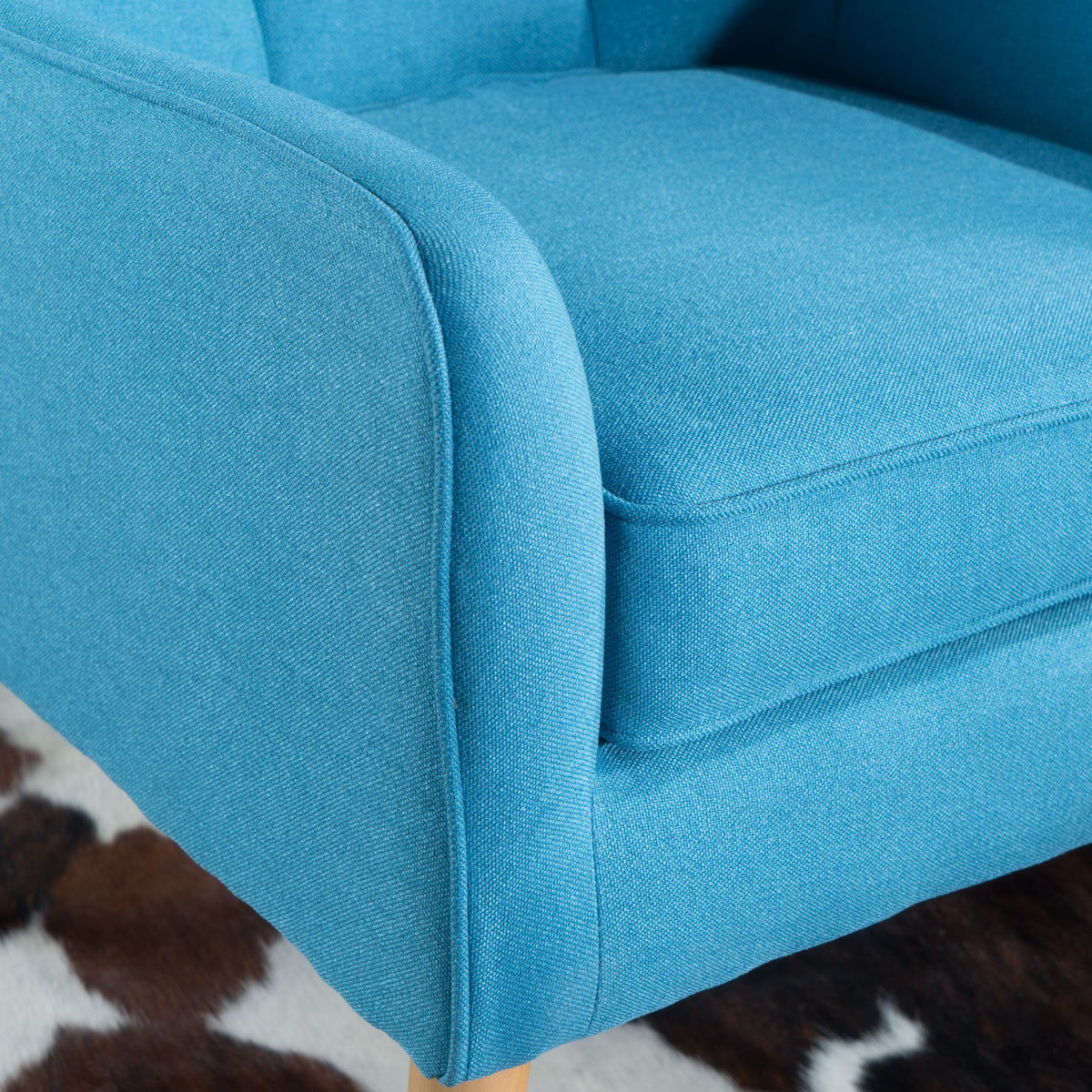 Teal Upholstered Accent Chair