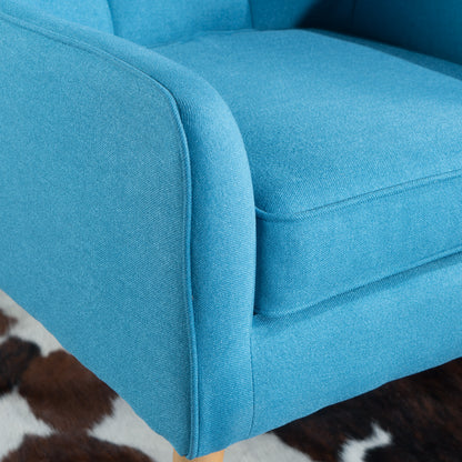 Teal Upholstered Accent Chair