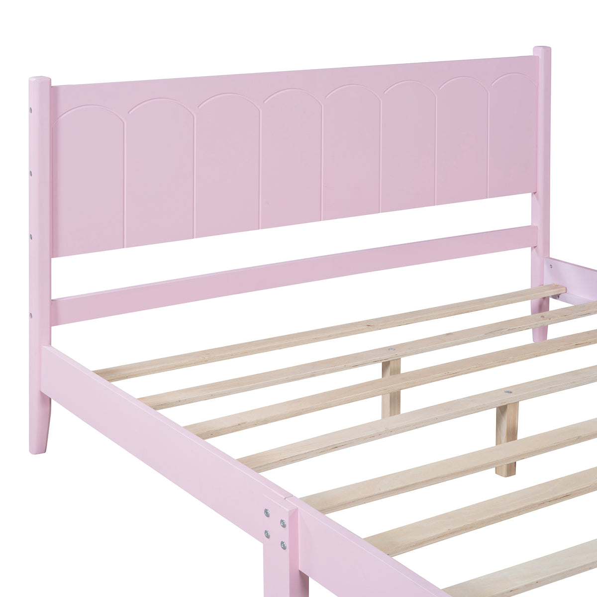 Queen Platform Bed Pink