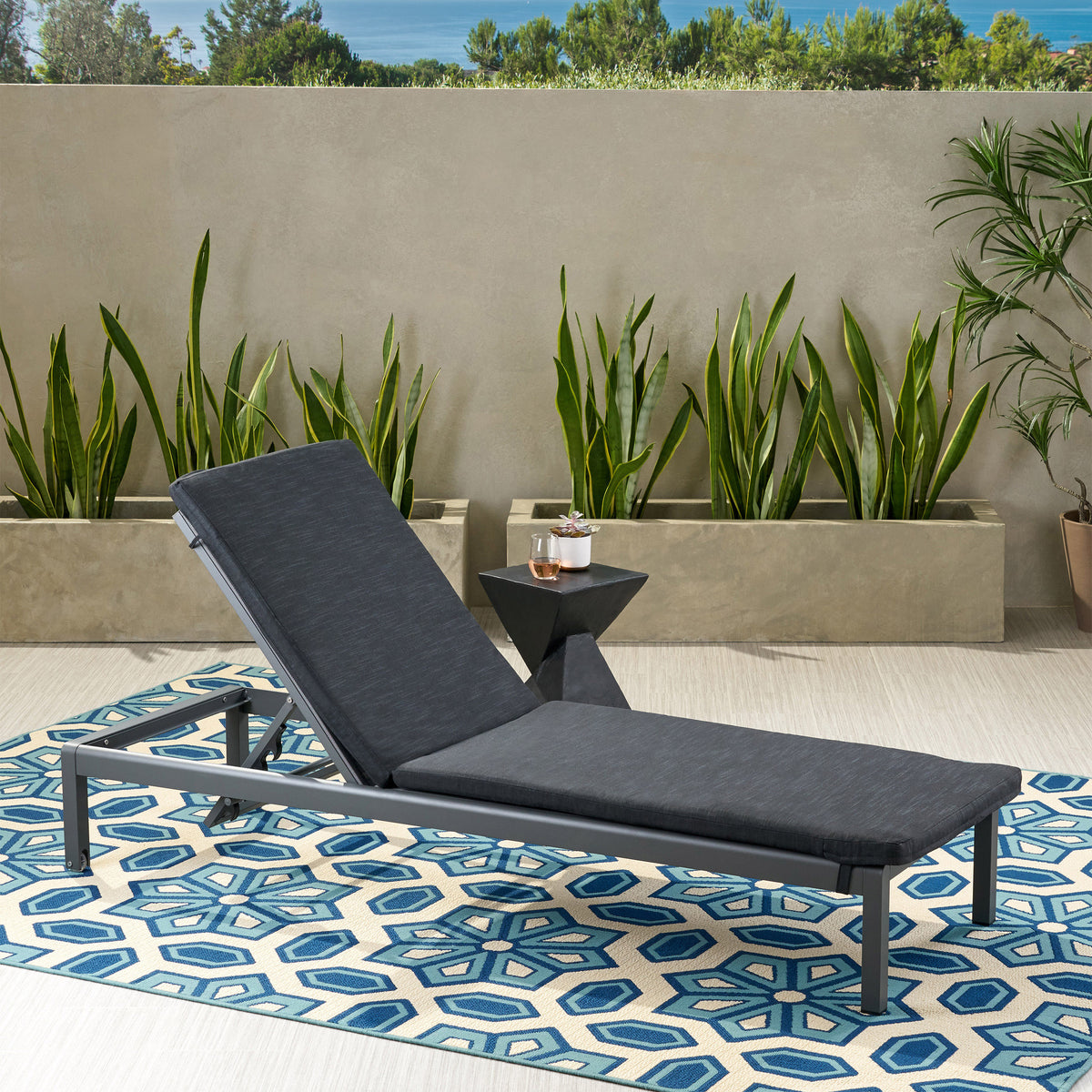 Cape Coral Lounge Cushion Gray