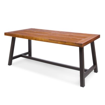 Carlile Outdoor Dining Table Sandblast Finish