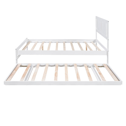 Adjustable Platform Bed Frame White
