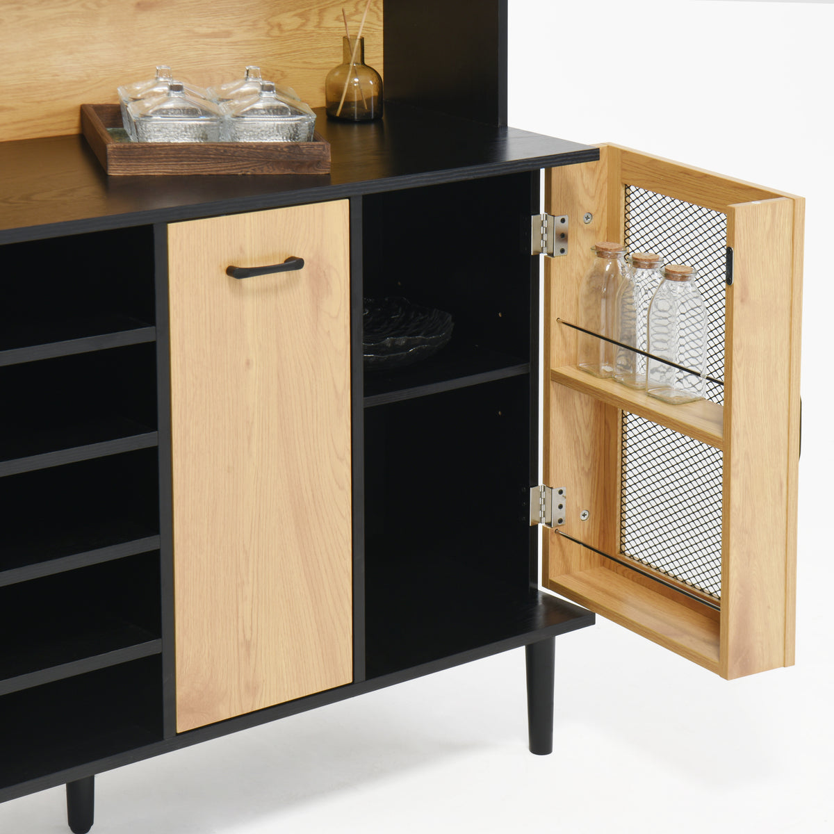 Buffet Storage Cabinet with Wine Rack