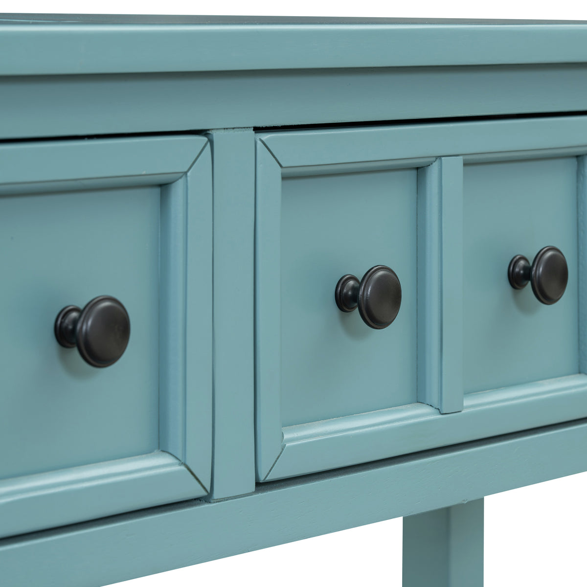 Rustic Turquoise Entryway Console Table – 60”