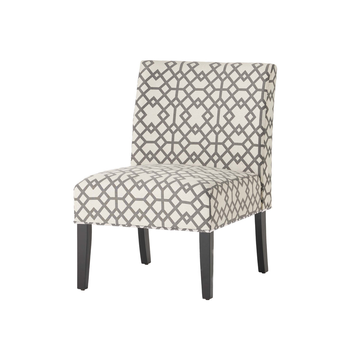 Modern Accent Chair – Cream Fabric