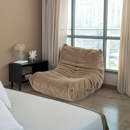 Floor Bean Bag Chair Gray